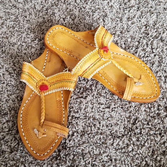 handmade Shoes - Indian Sandals Kolhapuri Size 6 1/2